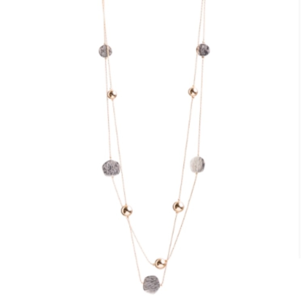 Bay to Baubles Karen Textured Disc Necklace